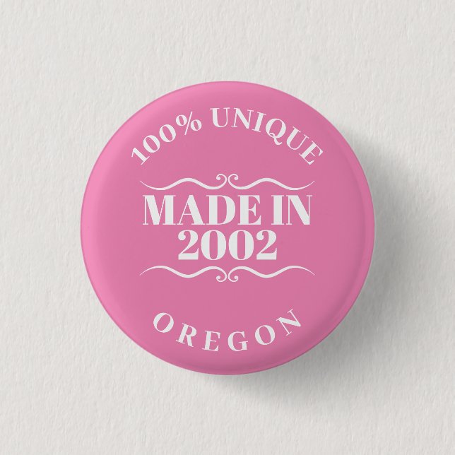 Badge Rond 2,50 Cm Fait en 2002 (Devant)