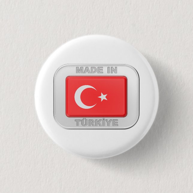 Badge Rond 2,50 Cm Fait en Turkiye (Devant)
