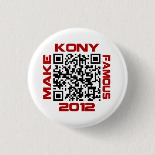 Badge Rond 2,50 Cm Faites à Kony le code visuel célèbre Joseph Kon