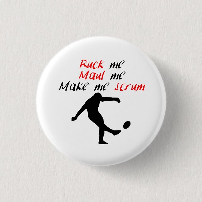 Badge Rond 2,50 Cm Faites-moi la bousculade (Devant)