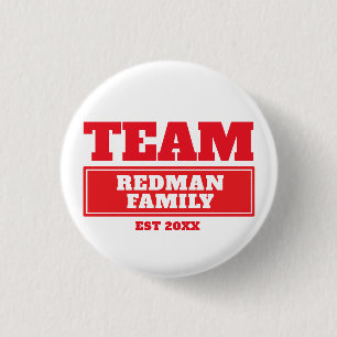 Badge Rond 2,50 Cm Famille d'équipe ou bouton d'équipe personnalis
