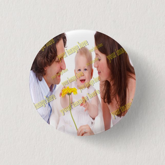 Badge Rond 2,50 Cm FAMILLE Photo ✨ Lovely Custom (Devant)