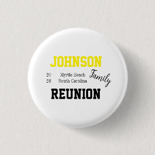 Badge Rond 2,50 Cm Famille Reunion Modern Party