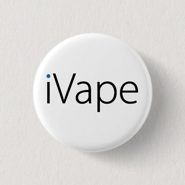 Badge Rond 2,50 Cm fan électronique de cigarette de Vaping d'iVape (Devant)