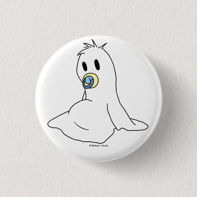 Badge Rond 2,50 Cm Fantôme de bébé (Devant)