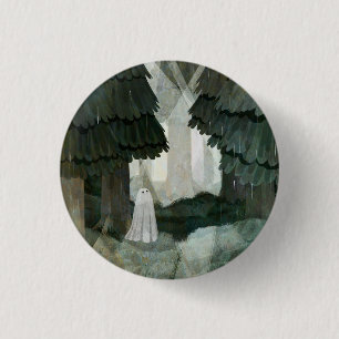 Badge Rond 2,50 Cm Fantôme de la forêt de pins