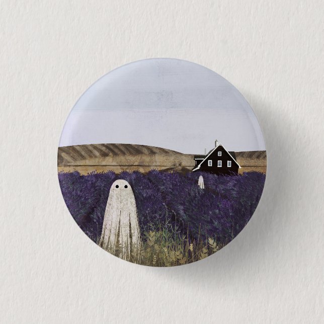 Badge Rond 2,50 Cm Fantôme de lavande (Devant)