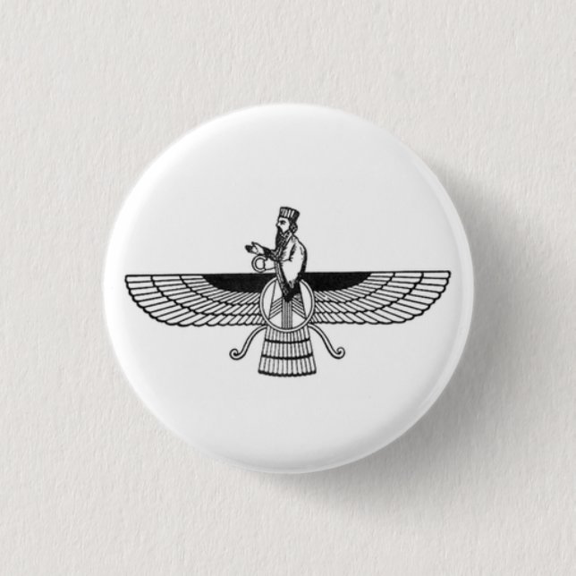Badge Rond 2,50 Cm faravahar (Devant)