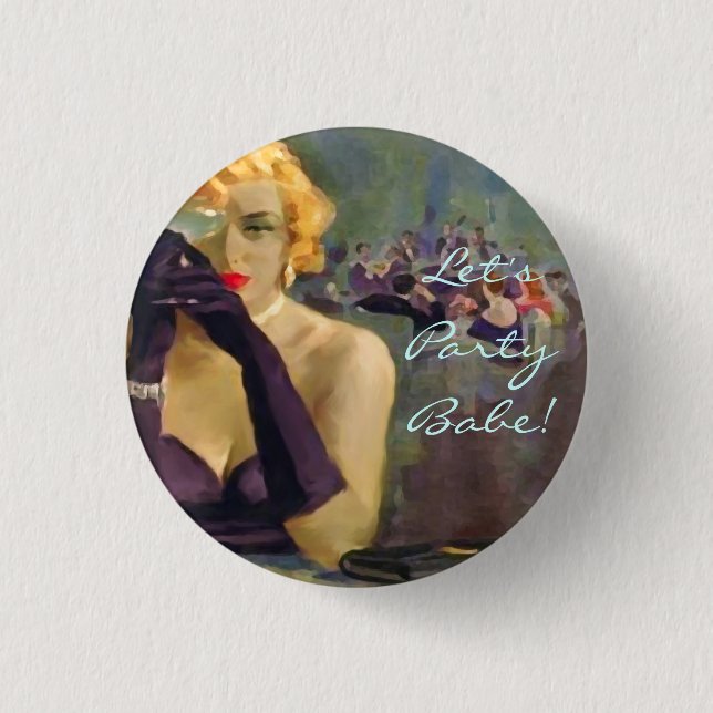 Badge Rond 2,50 Cm Fatale féminine ~ Bouton (Devant)