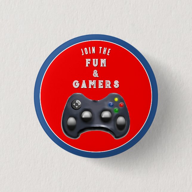 Badge Rond 2,50 Cm Faveurs de fête de joueur (Devant)