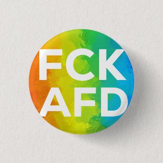 Badge Rond 2,50 Cm FCK AFD Cutout Regenbogen weiß