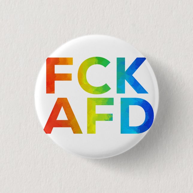 Badge Rond 2,50 Cm Fck AFD ohne Rahmen (Devant)
