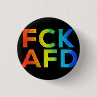 FCK AFD Regenbogen auf Schwarz