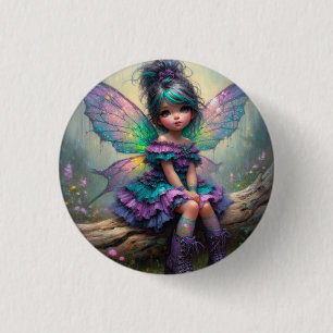 Badge Rond 2,50 Cm Fée de Rêve Pastel
