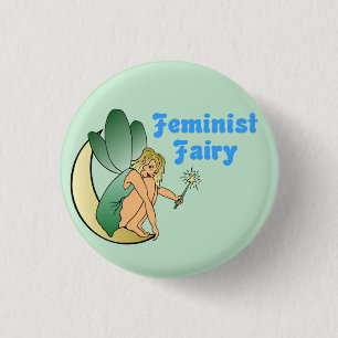 Badge Rond 2,50 Cm Fée féministe (version 1)