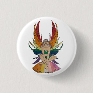 Badge Rond 2,50 Cm Fée lesbienne