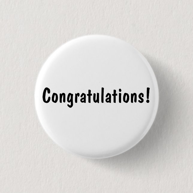 Badge Rond 2,50 Cm Félicitations ! (Devant)