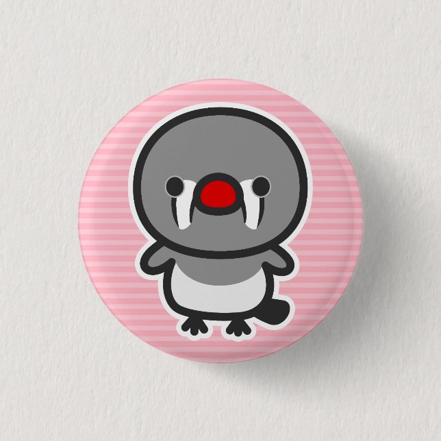 Badge Rond 2,50 Cm femelle Sunda zebra finch (Devant)