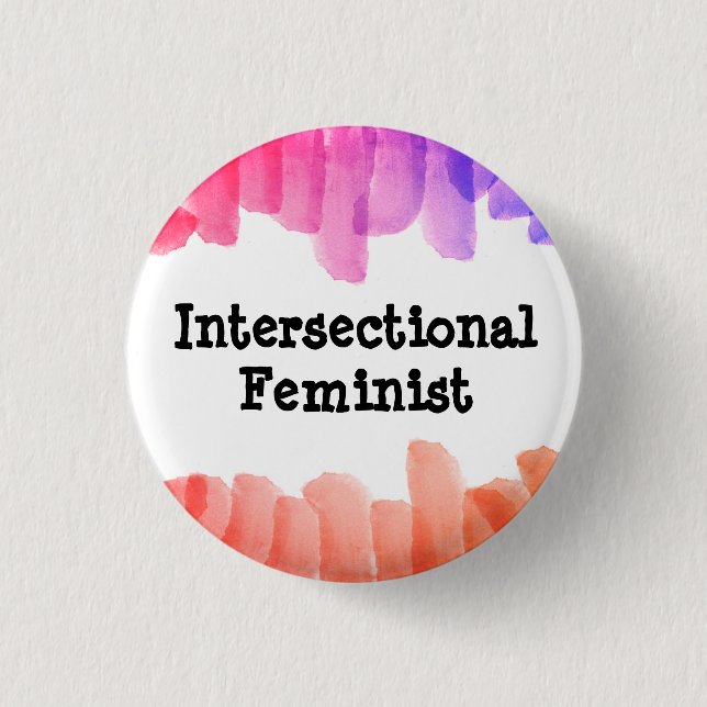 Badge Rond 2,50 Cm Féministe intersectionnelle (Devant)