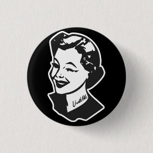 Badge Rond 2,50 Cm Femme au foyer tatouée - instable