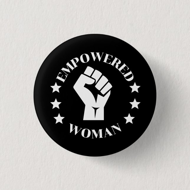Badge Rond 2,50 Cm Femme autonome (Devant)