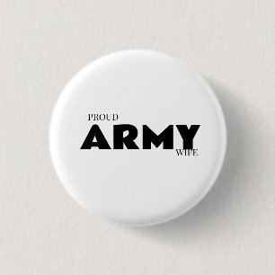 Badge Rond 2,50 Cm Femme fière d'armée