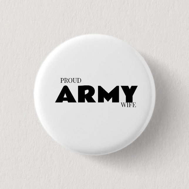 Badge Rond 2,50 Cm Femme fière d'armée (Devant)