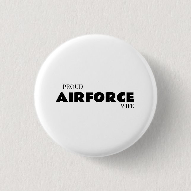 Badge Rond 2,50 Cm Femme fière d'un aviateur (Devant)