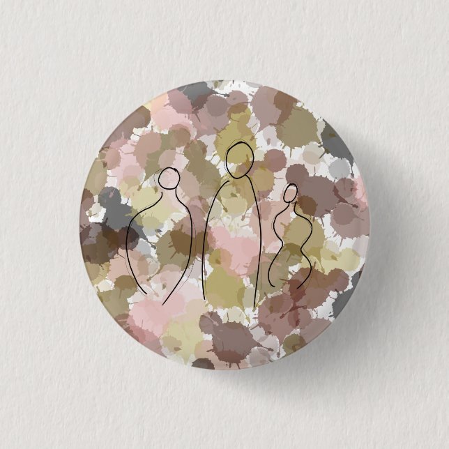 Badge Rond 2,50 Cm Femmes de toutes les conditions sociales (Devant)