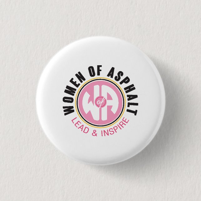 Badge Rond 2,50 Cm Femmes du bouton Asphalt (Devant)