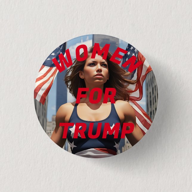 BADGE ROND 2,50 CM FEMMES POUR TRUMP (Devant)
