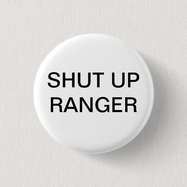 Badge Rond 2,50 Cm Fermez la garde forestière (Devant)
