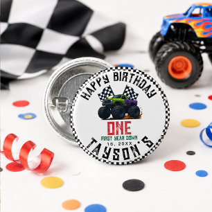 Badge Rond 2,50 Cm Fête d'anniversaire de Vroom pour les 1 an de Mons