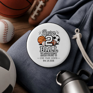 Badge Rond 2,50 Cm Fête d'anniversaire sur le thème des sports pour g
