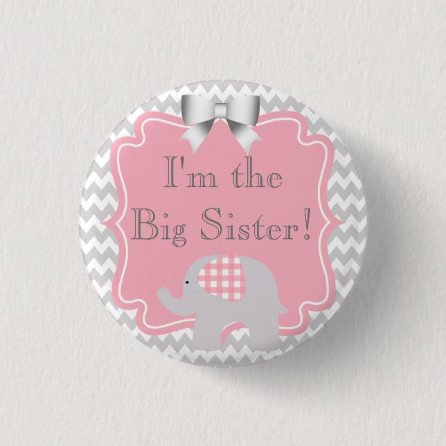 Badge Rond 2,50 Cm Fête de Baby shower personnalisée Je suis le Bouto (Devant)