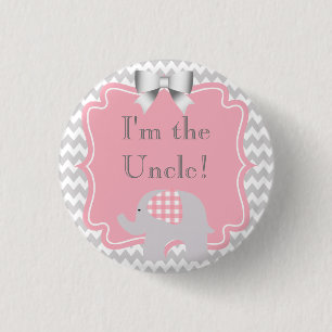 Badge Rond 2,50 Cm Fête de Baby shower personnalisée Je suis le bouto
