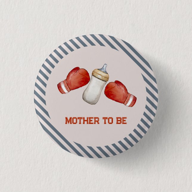Badge Rond 2,50 Cm Fête de Bébé de la Future Maman Petite Championne  (Devant)