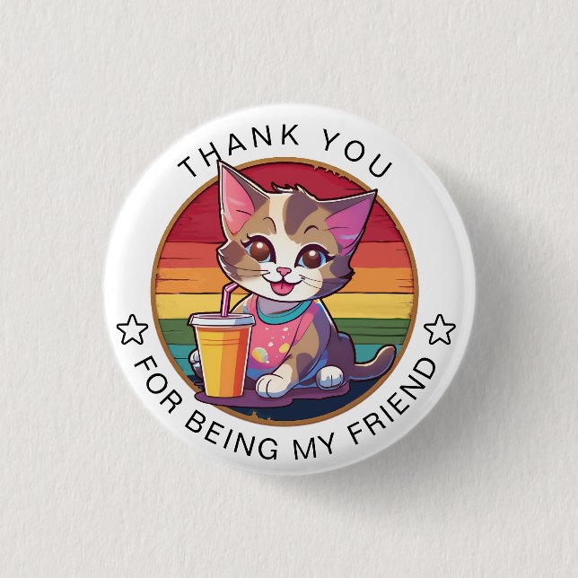Badge Rond 2,50 Cm fête de l'amitié (Devant)