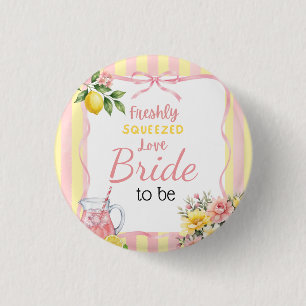 Badge Rond 2,50 Cm Fête de mariage Floral Rose Fraîchement Pressé