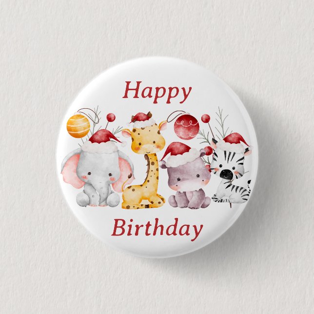 Badge Rond 2,50 Cm Fête de Noël de l'enfant (Devant)