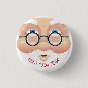 Badge Rond 2,50 Cm Fête de Noël du Père Noël