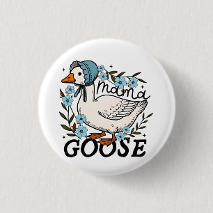 Badge Rond 2,50 Cm Fête des mères de Mama Goose Silly Goose