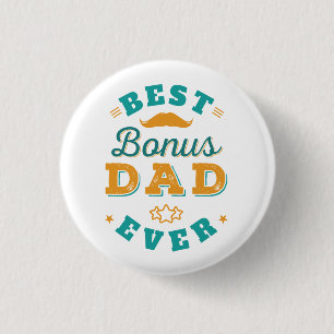 Badge Rond 2,50 Cm Fête des pères Stepdad Keepsaké nouveauté