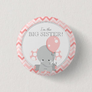 Badge Rond 2,50 Cm Fête du Baby shower sur mesure Je suis la grande