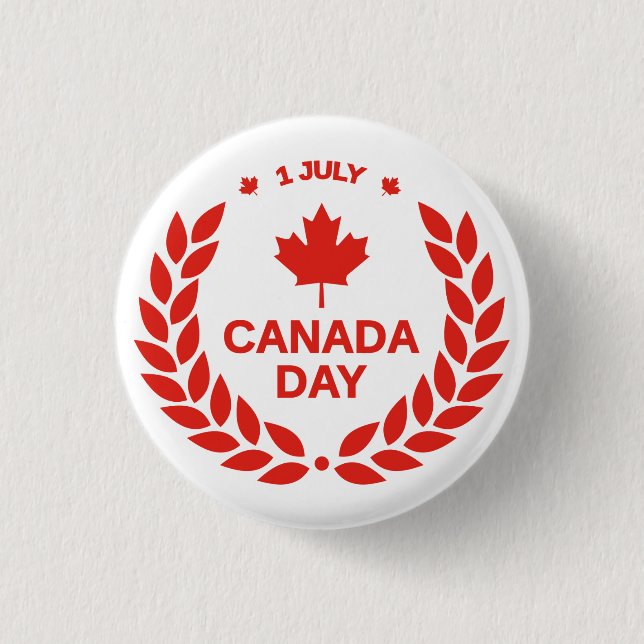 Badge Rond 2,50 Cm Fête du Canada-24658 (Devant)