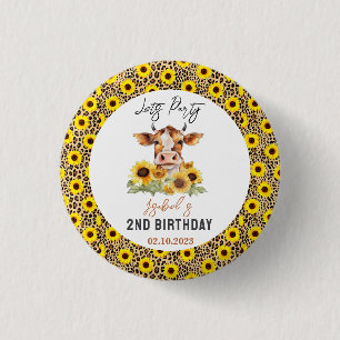 Badge Rond 2,50 Cm Fêtons jusqu'à ce que les vaches rentrent à la mai