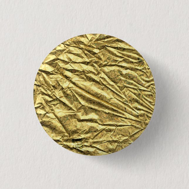 Badge Rond 2,50 Cm Feuille d'or brillante (Devant)