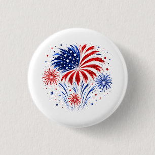 Badge Rond 2,50 Cm Feux d'artifice 250 Ans USA   1776–2026