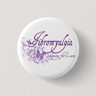 Badge Rond 2,50 Cm Fibromyalgie, espérant un traitement