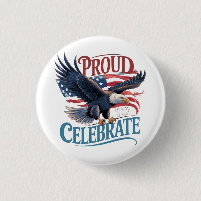 Badge Rond 2,50 Cm Fier de célébrer (Devant)